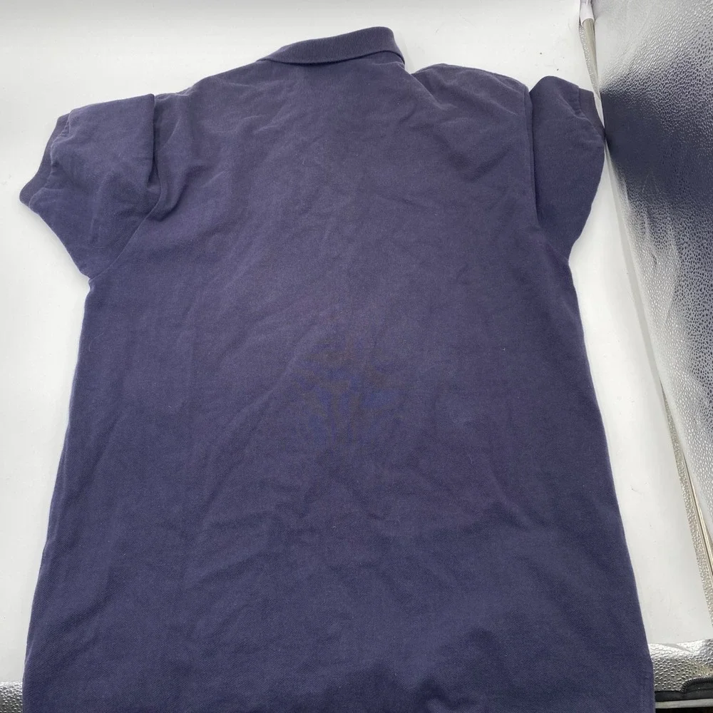 Ralph Lauren Classic Fit Polo Shirt Men Lar Navy Blue Cotton Pique Red Pony Logo